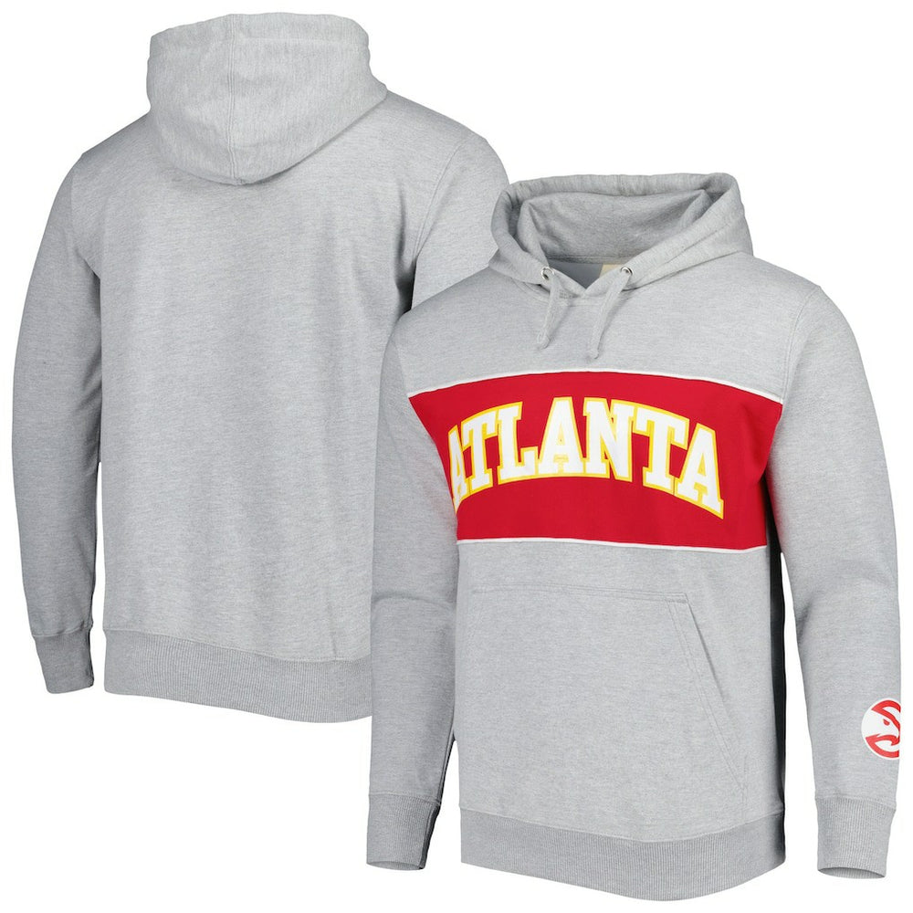 Atlanta Hawks Wordmark French Terry Pullover Hoodie Heather Gray | Fanatics discount