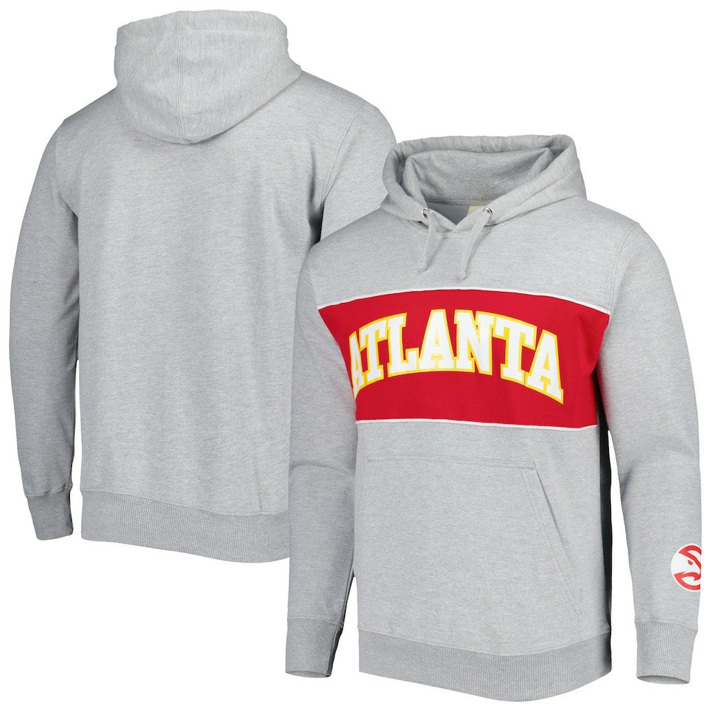 Atlanta Hawks Wordmark French Terry Pullover Hoodie Heather Gray | Fanatics discount