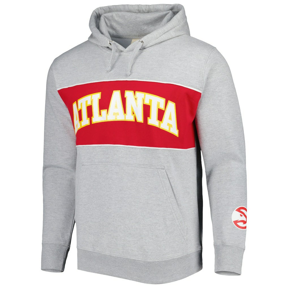 Atlanta Hawks Wordmark French Terry Pullover Hoodie Heather Gray | Fanatics discount
