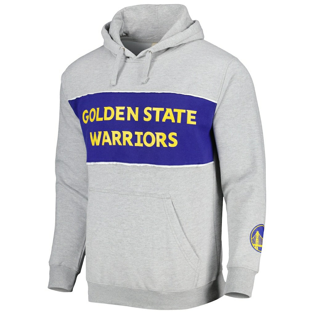 Golden State Warriors Wordmark French Terry Pullover Hoodie for sale Heather Gray | Fanatics