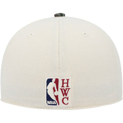 Philadelphia 76ers Hardwood Classics 1976 NBA All-Star Game Off White Camo Fitted Hat Cream/Camo | Mitchell & Ness Near Me
