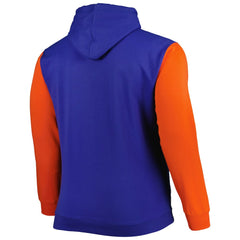 New York Knicks Big & Tall Bold Attack Pullover Hoodie Blue/Orange | Fanatics US