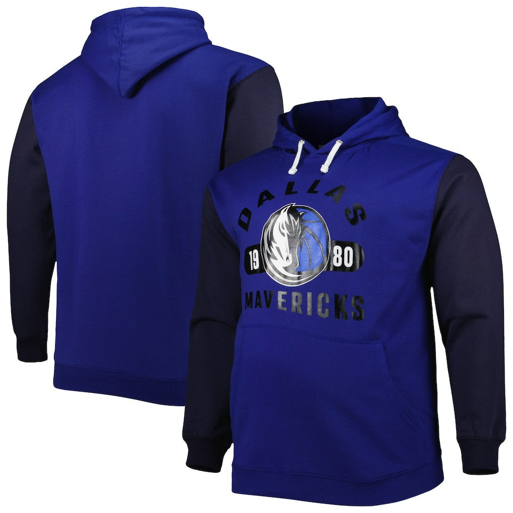 Dallas Mavericks Big & Tall Bold Attack Pullover Hoodie for sale Blue/Navy | Fanatics online
