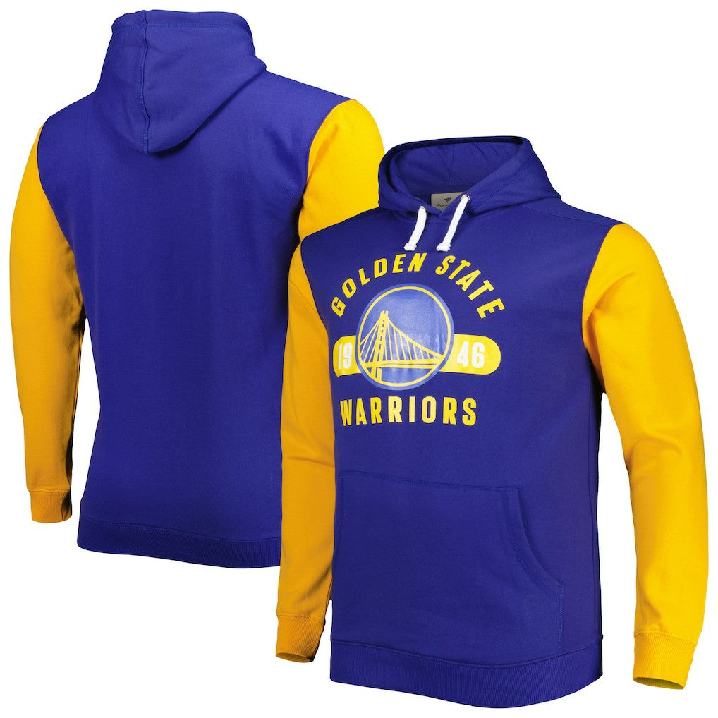 Golden State Warriors Big & Tall Bold Attack Pullover Hoodie for sale Royal/Gold | Fanatics outlet