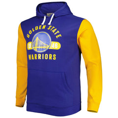 Golden State Warriors Big & Tall Bold Attack Pullover Hoodie for sale Royal/Gold | Fanatics outlet
