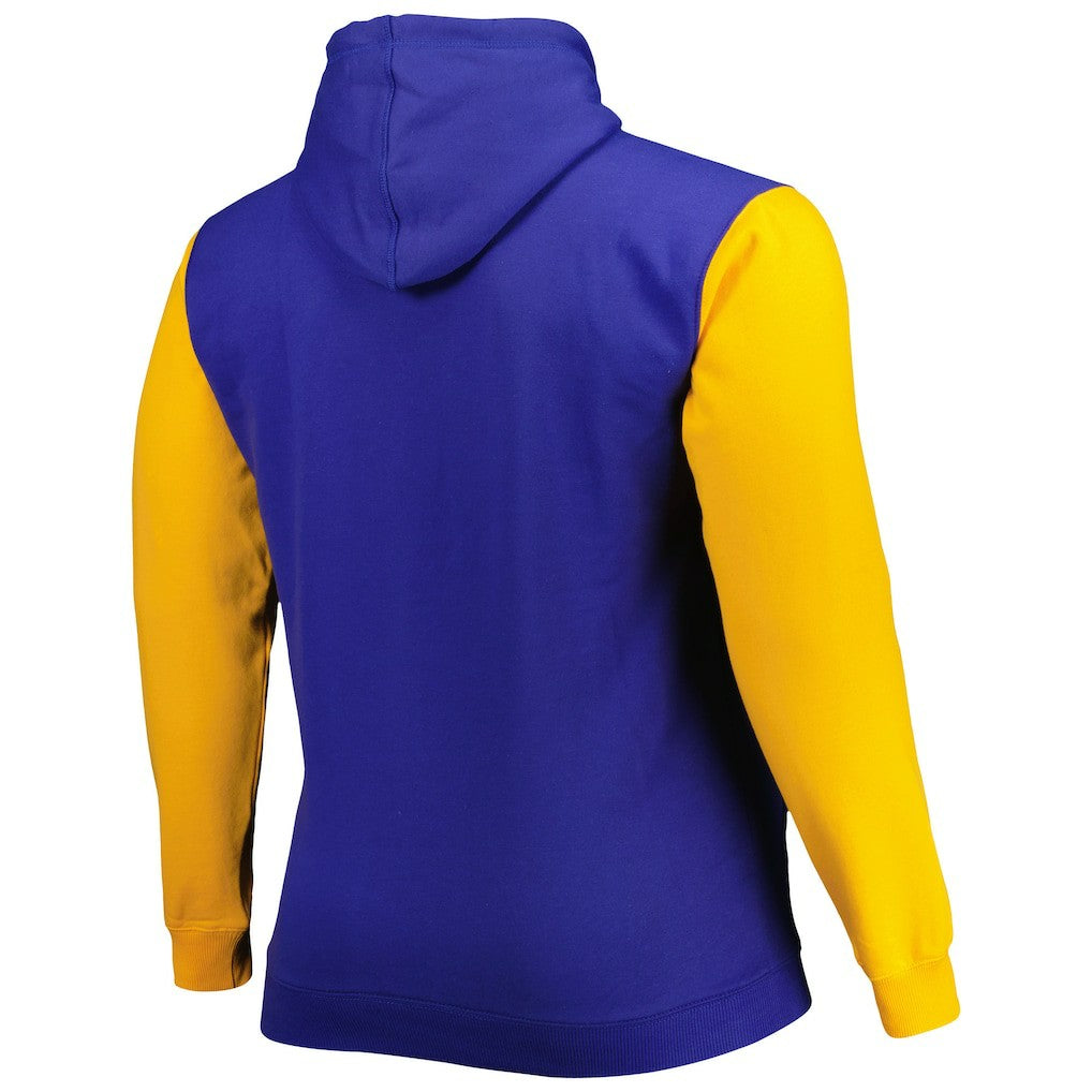 Golden State Warriors Big & Tall Bold Attack Pullover Hoodie for sale Royal/Gold | Fanatics outlet