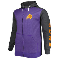 Phoenix Suns Big & Tall Down and Distance Full-Zip Hoodie Purple/Heathered Black | Fanatics online