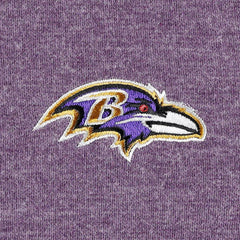 Baltimore Ravens Women's Sport Sun Fade Full-Zip Sweatshirt Heathered Purple