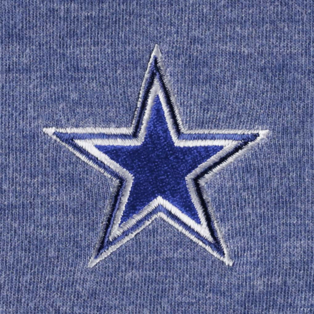 Dallas Cowboys Women's Sport Sun Fade Full-Zip Sweatshirt Heathered Navy