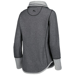 Las Vegas Raiders Women's Sport Sun Fade Full-Zip Sweatshirt Heathered Black