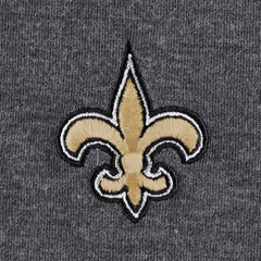 New Orleans Saints Women's Sport Sun Fade Full-Zip Sweatshirt Heathered Black