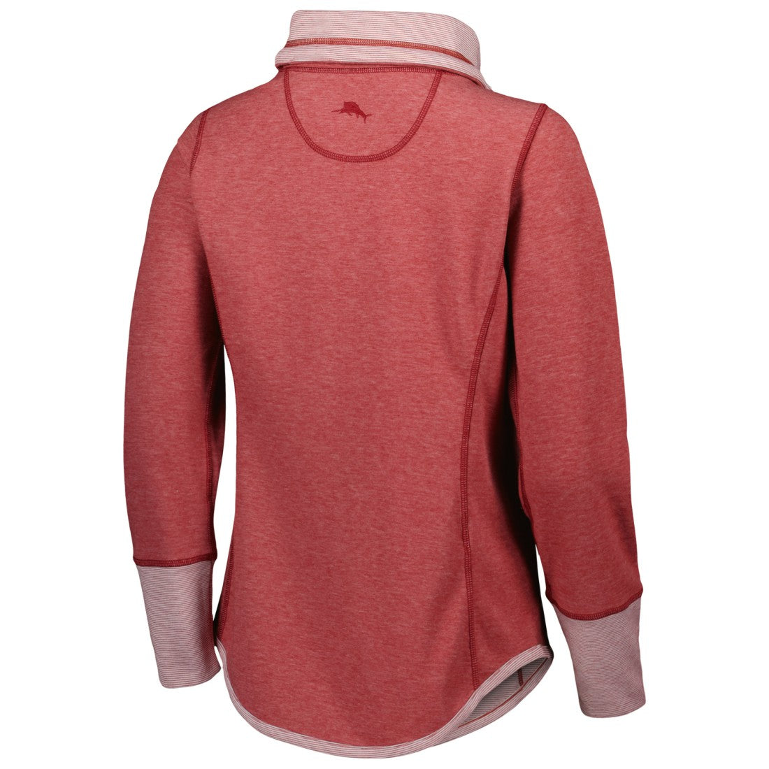 Tampa Bay Buccaneers Women's Sport Sun Fade Full-Zip Sweatshirt Heathered Red