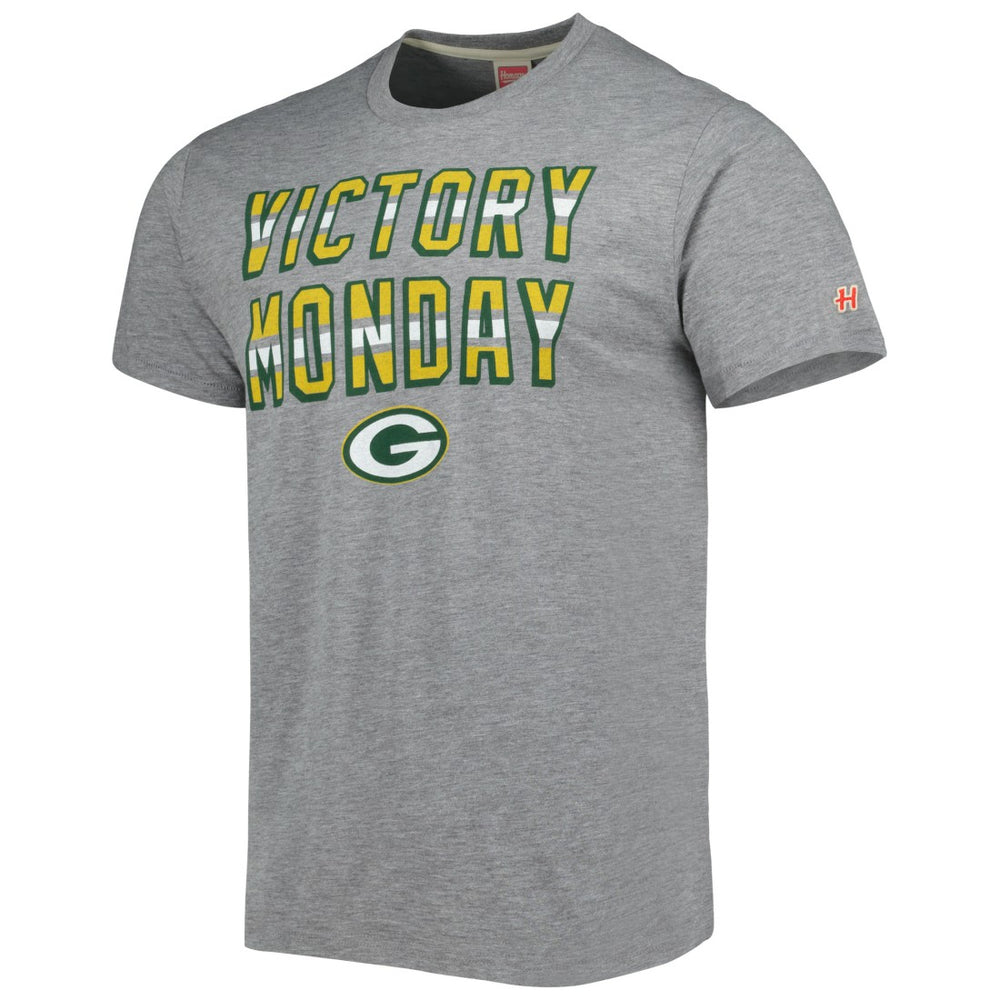 Green Bay Packers Homage Victory Monday Tri-Blend T-Shirt Gray