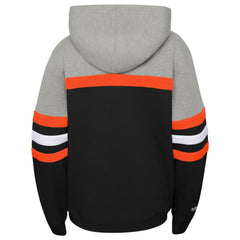 San Francisco Giants Mitchell & Ness Youth Cooperstown Collection Head Coach Pullover Hoodie - Heather Gray/Black - Mitchell & Ness on Sale