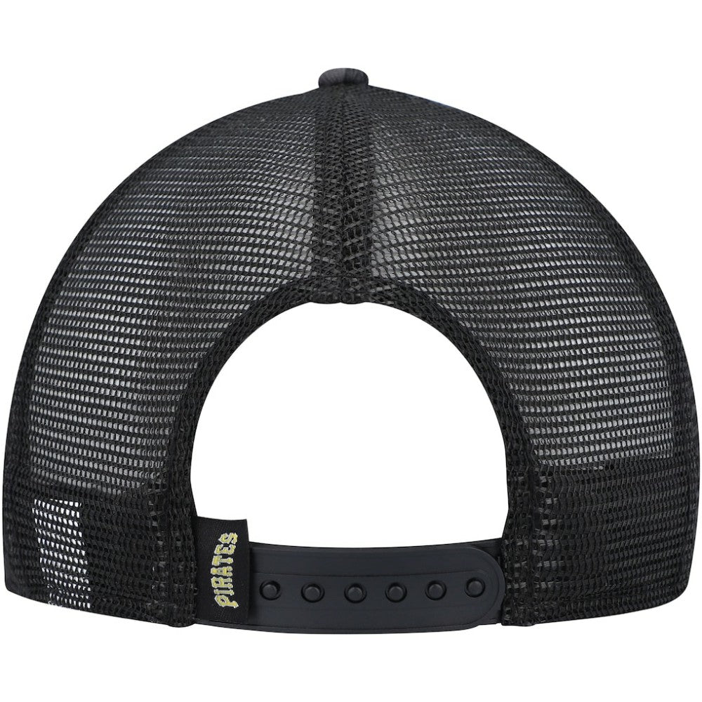 Pittsburgh Pirates New Era Repeat A-Frame 9FIFTY Trucker Snapback Hat - Black - New Era on Sale