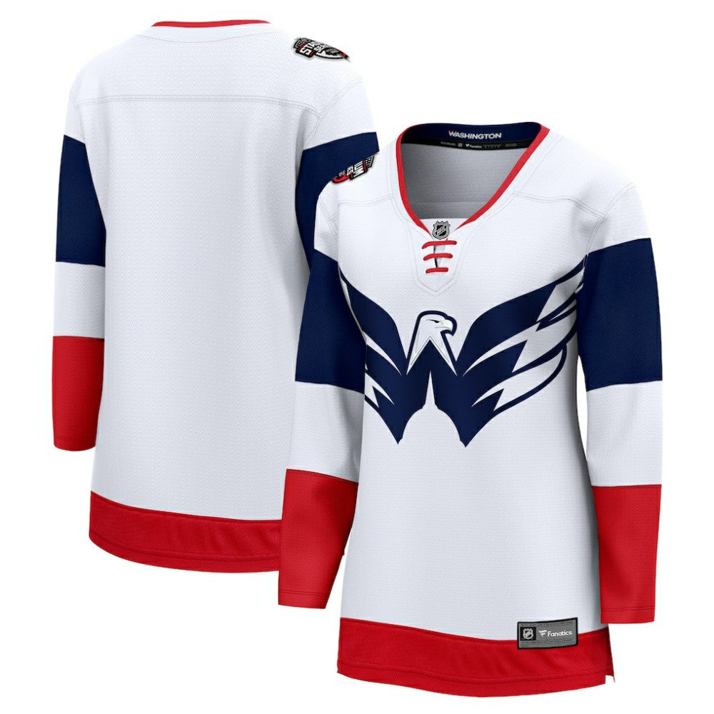 Washington Capitals Fanatics Women's 2023 NHL Stadium Series Breakaway Blank Jersey - White - NHL 4961369