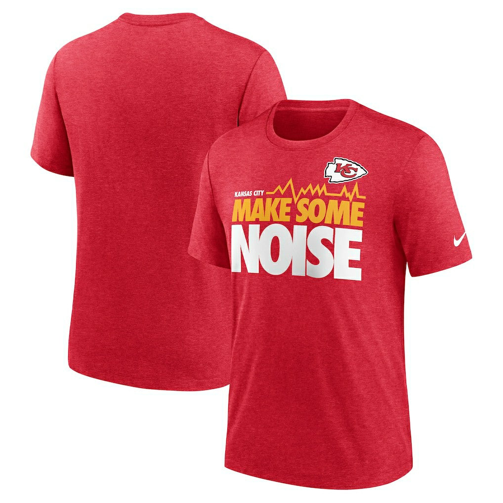 Nike Kansas City Chiefs Local Tri-Blend T-Shirt Heathered Red