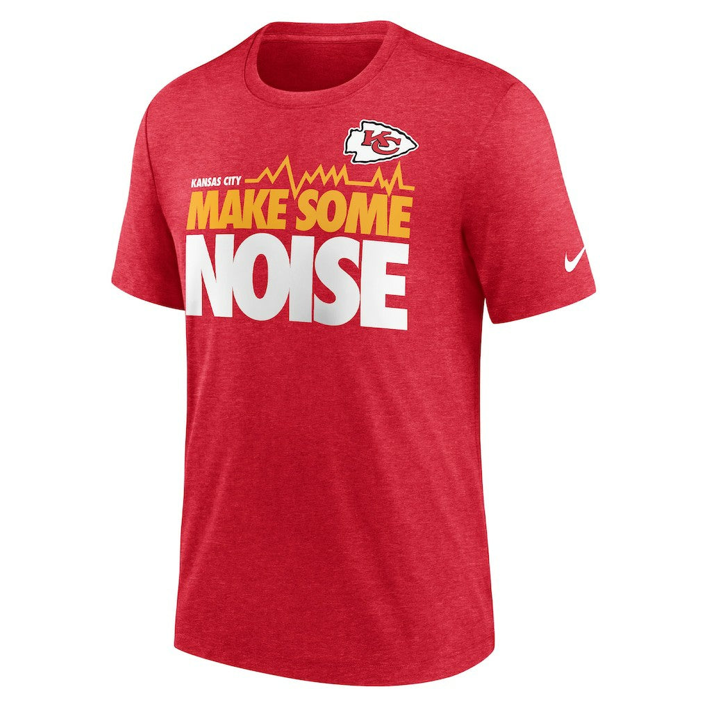Nike Kansas City Chiefs Local Tri-Blend T-Shirt Heathered Red