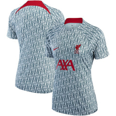 Liverpool Women's 2022/23 Pre-Match Raglan Performance Top Gray - Nike