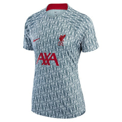 Liverpool Women's 2022/23 Pre-Match Raglan Performance Top Gray - Nike
