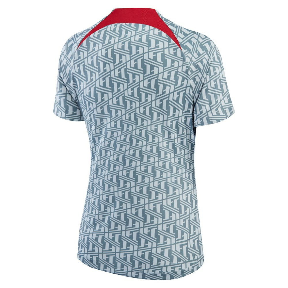 Liverpool Women's 2022/23 Pre-Match Raglan Performance Top Gray - Nike