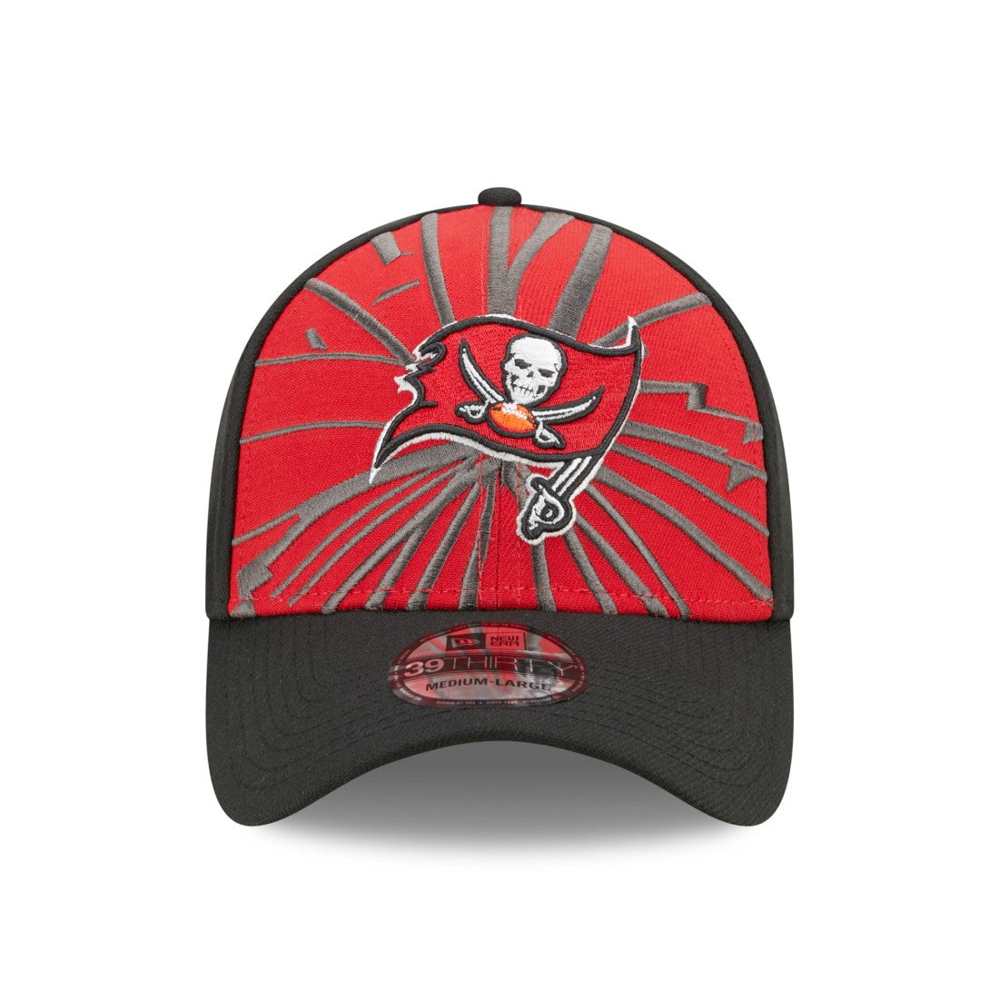 Tampa Bay Buccaneers New Era Shattered 39THIRTY Flex Hat Red/Black
