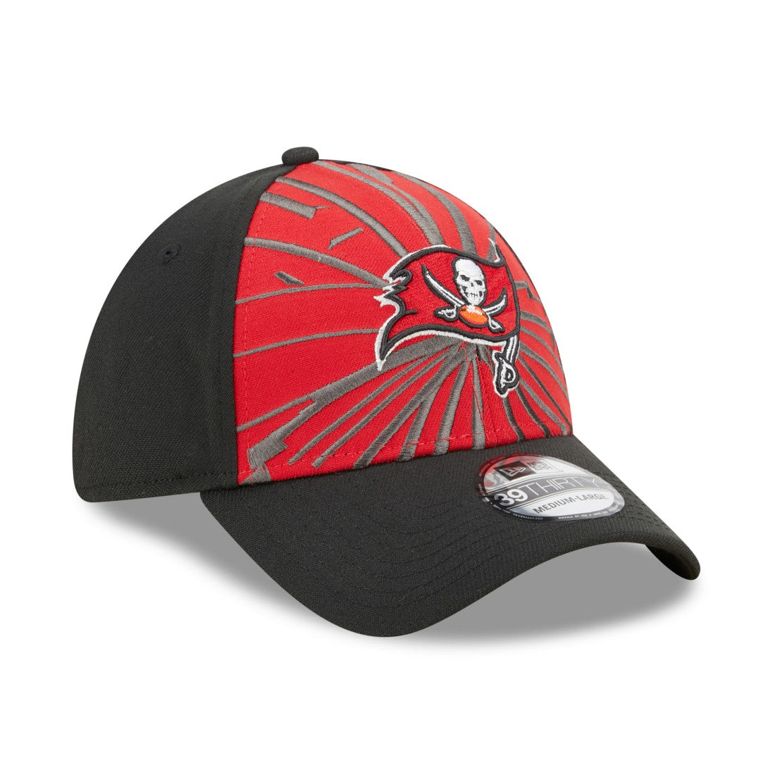 Tampa Bay Buccaneers New Era Shattered 39THIRTY Flex Hat Red/Black