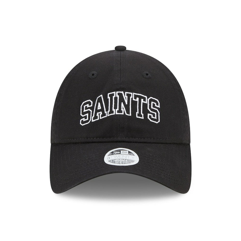 New Orleans Saints New Era Women's Collegiate 9TWENTY Adjustable Hat Black