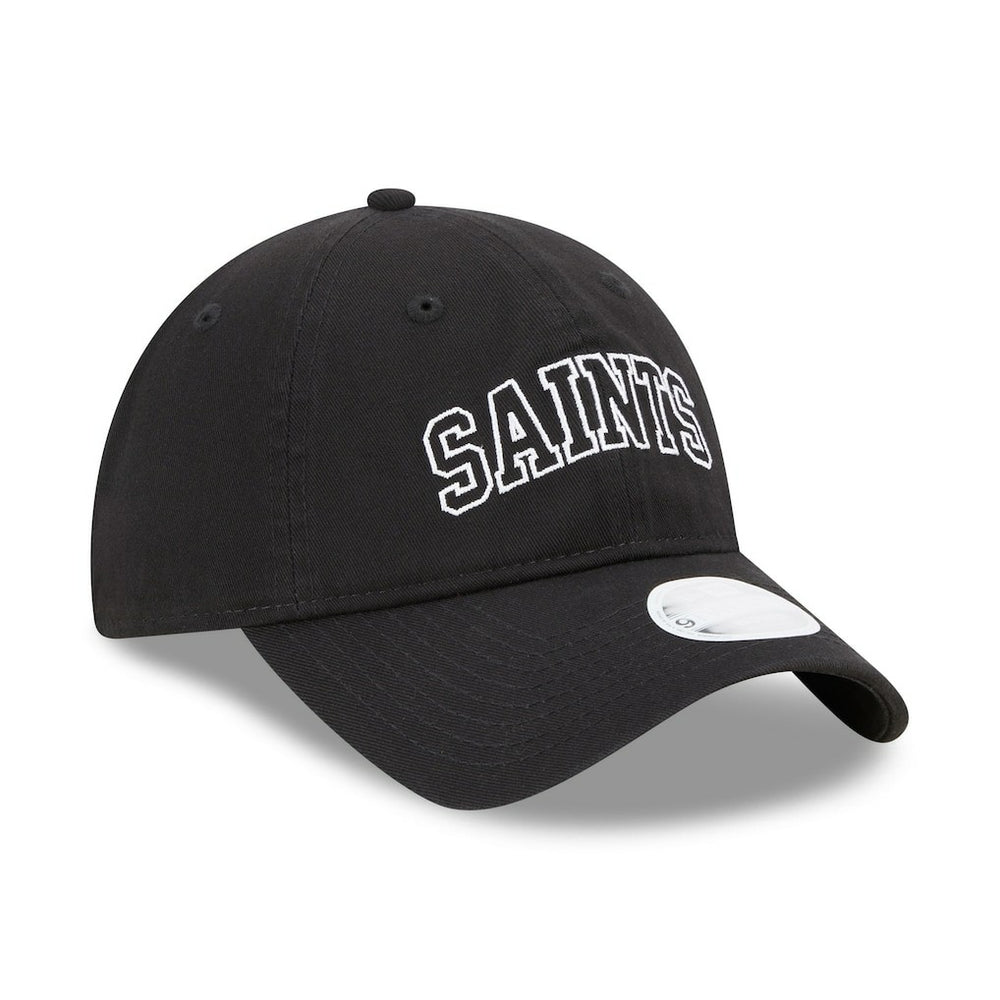 New Orleans Saints New Era Women's Collegiate 9TWENTY Adjustable Hat Black