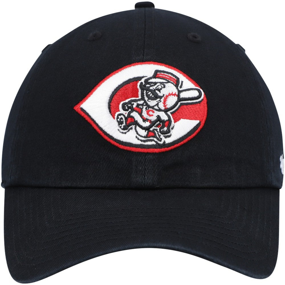 Cincinnati Reds '47 Cooperstown Collection Clean Up Adjustable Hat - Black - 47 brand Sale