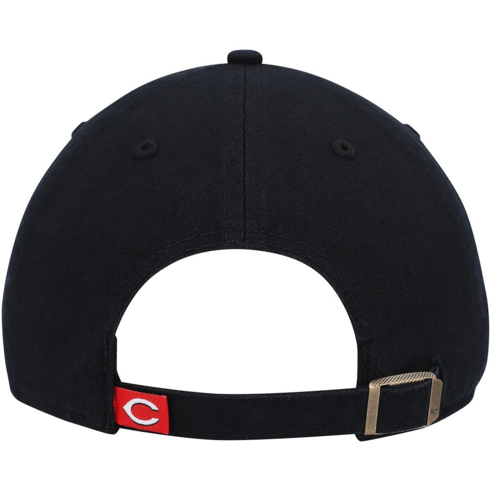 Cincinnati Reds '47 Cooperstown Collection Clean Up Adjustable Hat - Black - 47 brand Sale