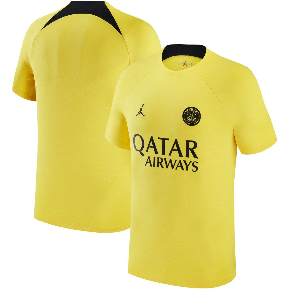 Paris Saint-Germain Jordan Brand 2022/23 Pre-Match Top Yellow - Jordan