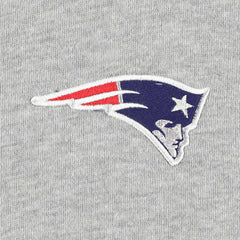 New England Patriots Big & Tall Fleece Raglan Full-Zip Hoodie Jacket Heather Gray
