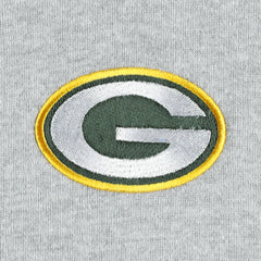 Green Bay Packers Big & Tall Fleece Raglan Full-Zip Hoodie Jacket Heather Gray