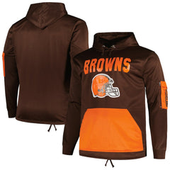 Fanatics Cleveland Browns Big & Tall Pullover Hoodie Brown