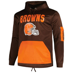 Fanatics Cleveland Browns Big & Tall Pullover Hoodie Brown
