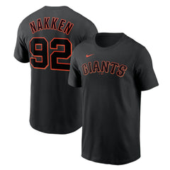 Alyssa Nakken San Francisco Giants Nike Name & Number T-Shirt - Black - Nike Sale