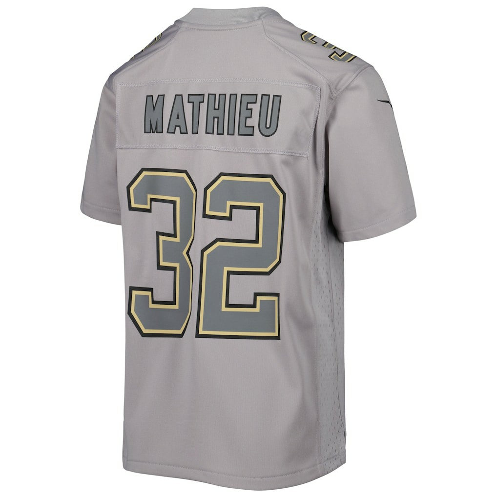 Nike Tyrann Mathieu New Orleans Saints Youth Atmosphere Game Jersey Gray