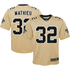 Nike Tyrann Mathieu New Orleans Saints Youth Inverted Game Jersey Gold