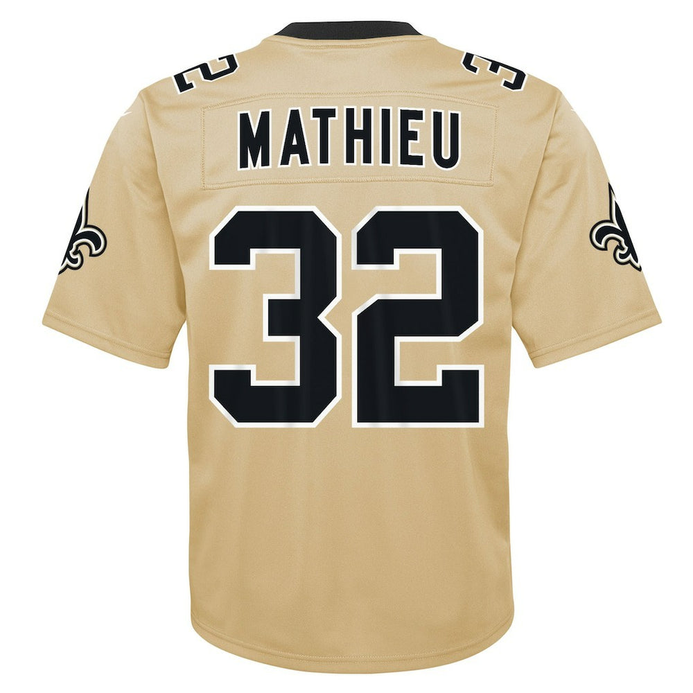 Nike Tyrann Mathieu New Orleans Saints Youth Inverted Game Jersey Gold