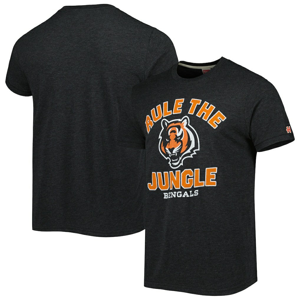 Cincinnati Bengals Homage Hyper Local Tri-Blend T-Shirt Charcoal