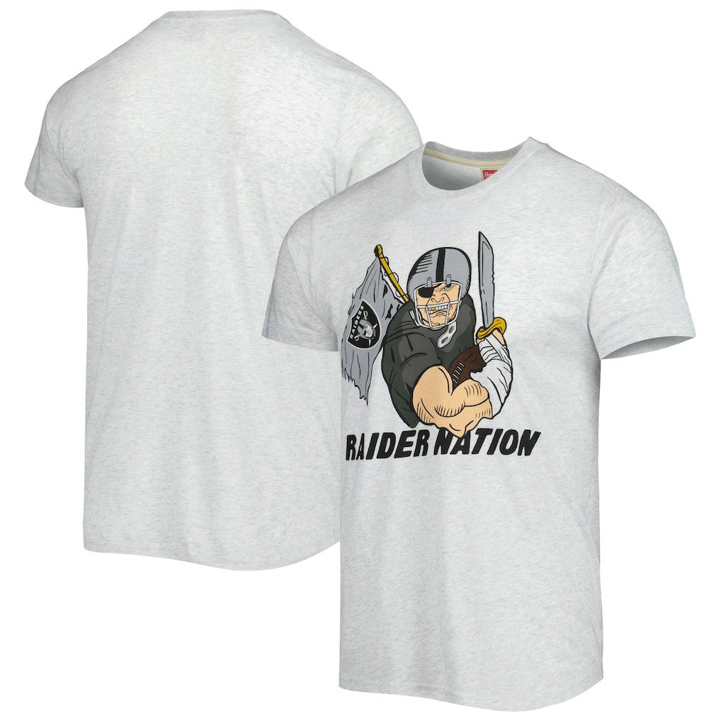 Las Vegas Raiders Homage Hyper Local Tri-Blend T-Shirt Ash
