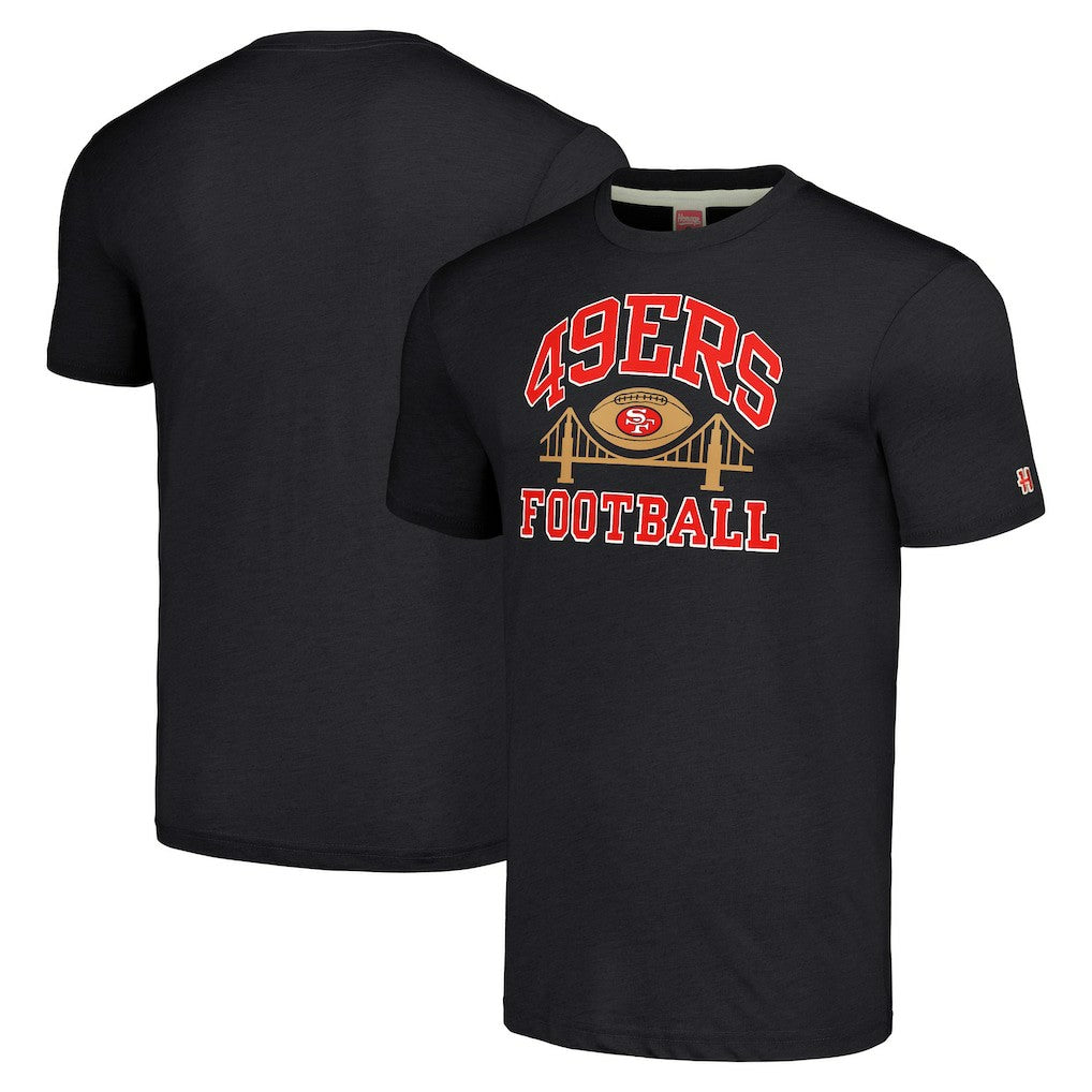 San Francisco 49ers Homage Hyper Local Tri-Blend T-Shirt Charcoal