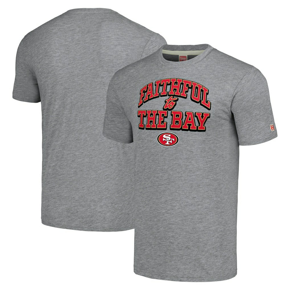 San Francisco 49ers Homage Hyper Local Tri-Blend T-Shirt Gray