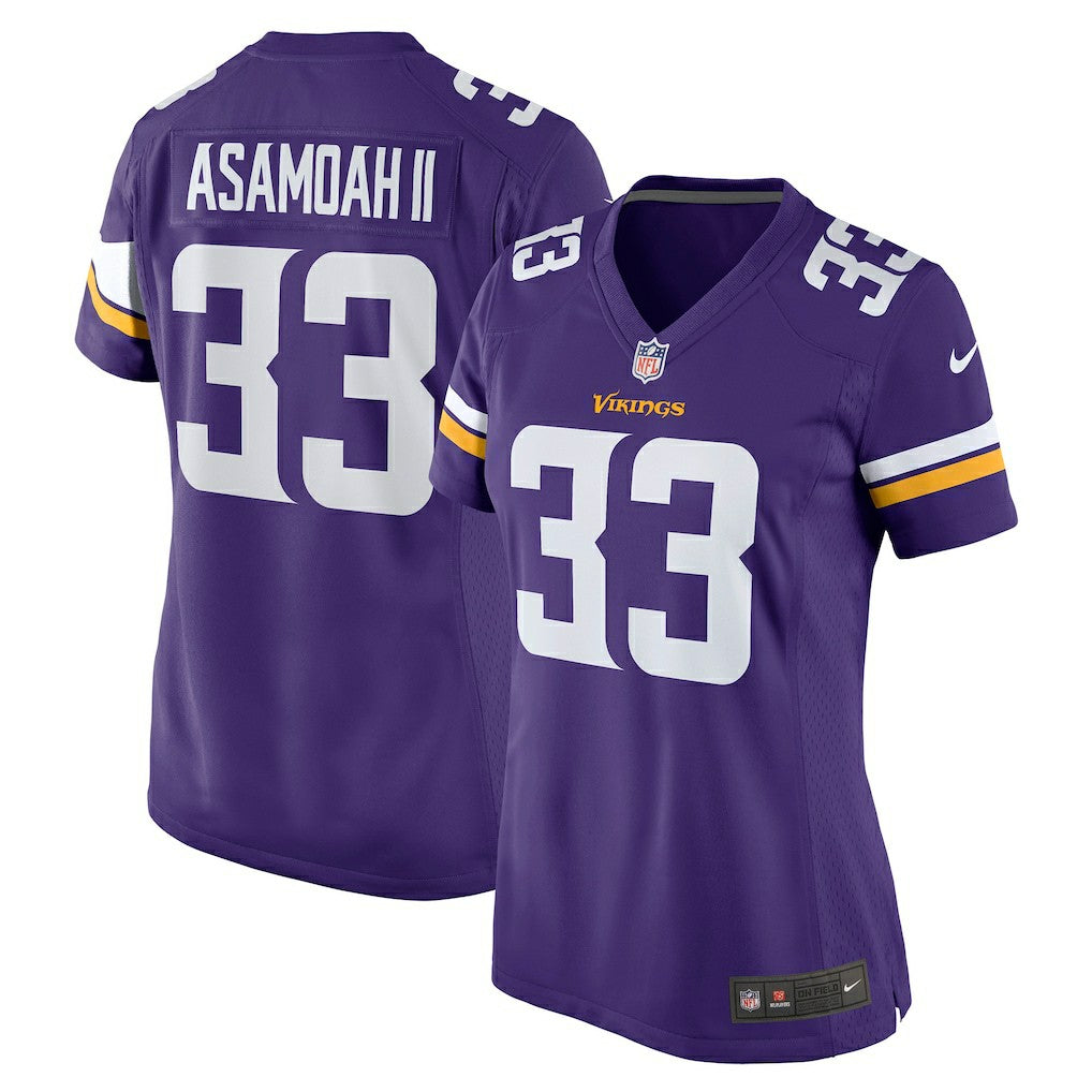 Nike Brian Asamoah Minnesota Vikings Women's Player Game Jersey Purple