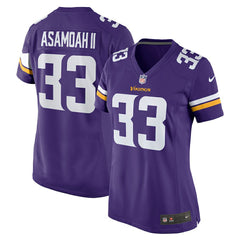 Nike Brian Asamoah Minnesota Vikings Women's Player Game Jersey Purple