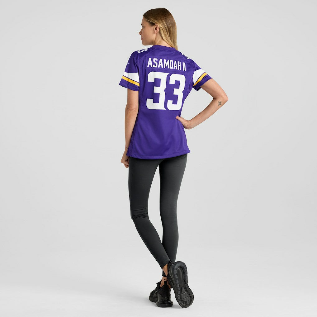 Nike Brian Asamoah Minnesota Vikings Women's Player Game Jersey Purple