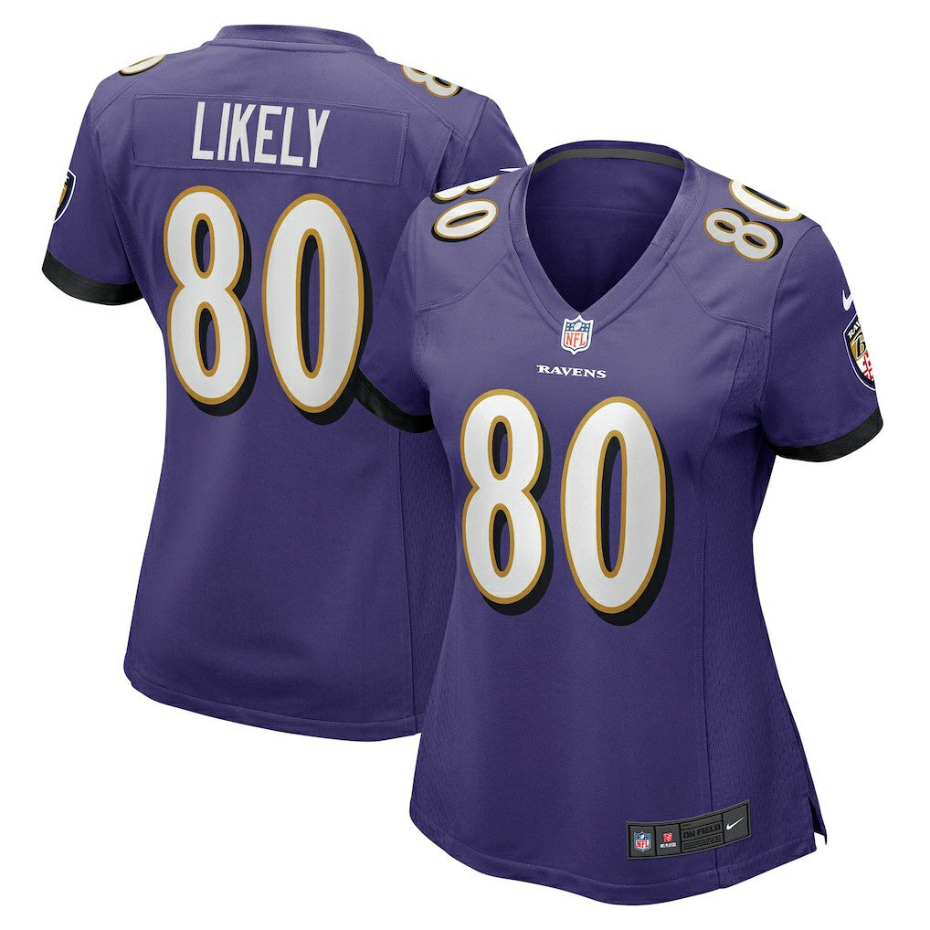 Nike Isaiah Likely Baltimore Ravens Women's Player Game Jersey Purple