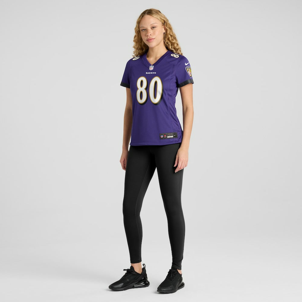 Nike Isaiah Likely Baltimore Ravens Women's Player Game Jersey Purple