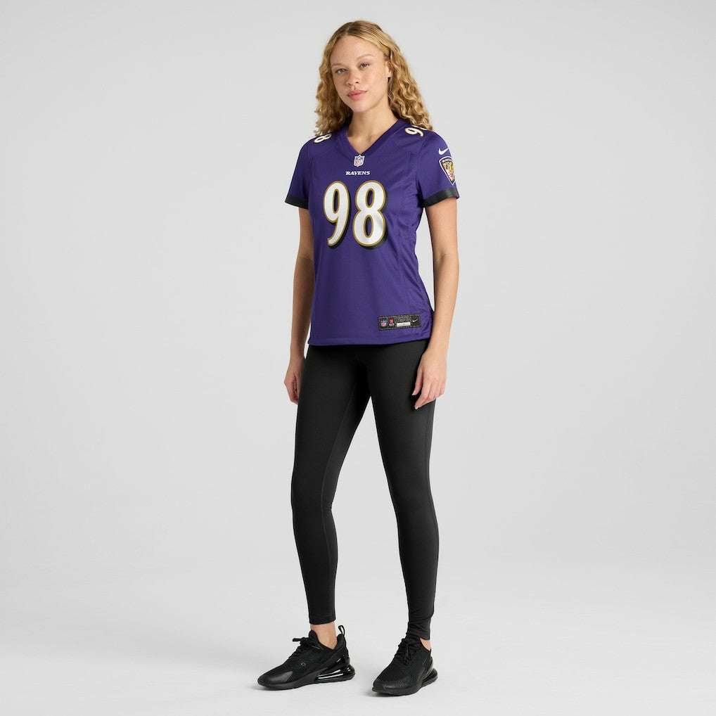Nike Travis Jones Baltimore Ravens Women's Player Game Jersey Purple